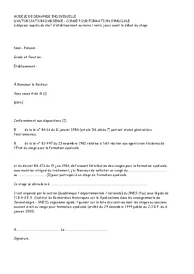 autorisation absence Book