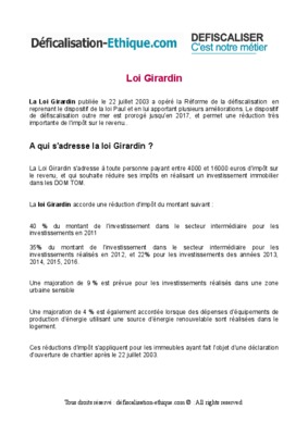 loi girardin Book