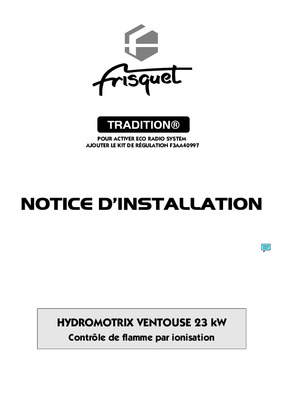 notice d_installation chaudiaire hydromotrix 25 kx frisquet Book