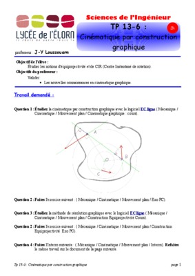 travaux diriges de cinematique materiel Book
