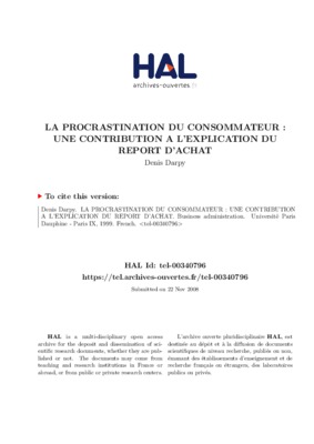 la procrastination Book