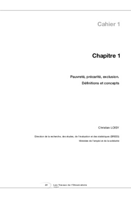 precarite et pauvrete Book