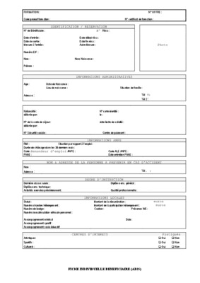 identification beneficiaire du projet Book