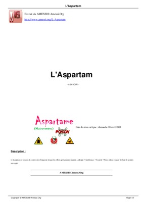 aspartam Book