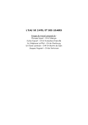 usages eau de javel Book