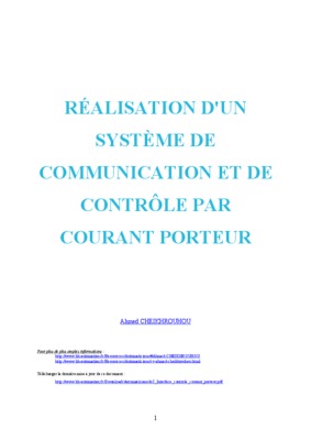 telecommande a courants porteurs Book