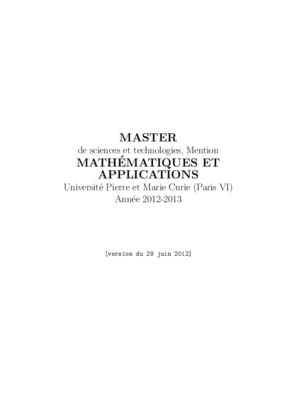 cour master math Book