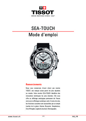 montres tissot touch Book