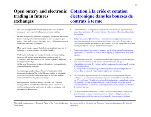 trading et contrats futures Book