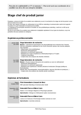 rapport stage chef de produit agroalimentaire Book