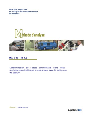 tp eau azote ammoniacal Book