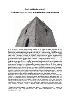l_eglise face aux cathares Book