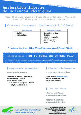 nombre candidats preparation agregation interne sciences physiques Book