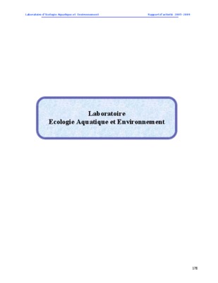 ecologie aquatique Book