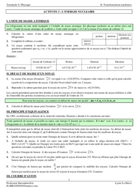 activite energie nucleaire Book