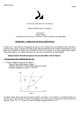 ccp 2001 neige artificielle Book