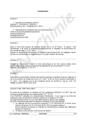 td nommer les complexes Book