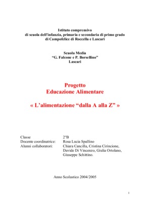 educazione alimentazione Book