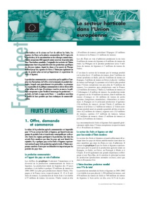 imoprtation exportation mondiale de fruits et legumes Book