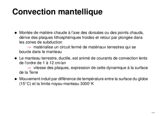 convection mantellique Book