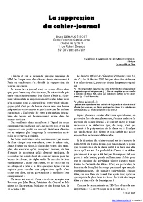 cahier journal ce2 modele Book