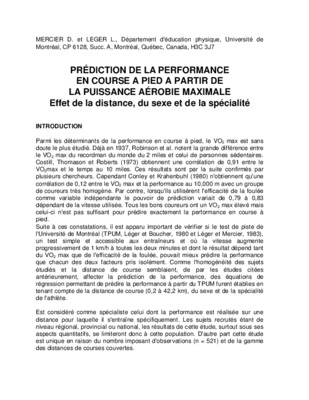 performance prediction sailing Book