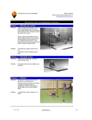 des exercices de coordination motrice Book
