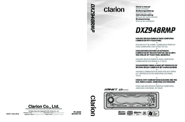 instrucciones radio cd Book