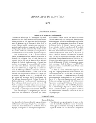 apocalypse saint jean Book