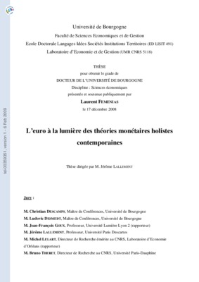 les theories monetaires l_approche dichotomique Book