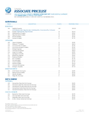 pricelist Book