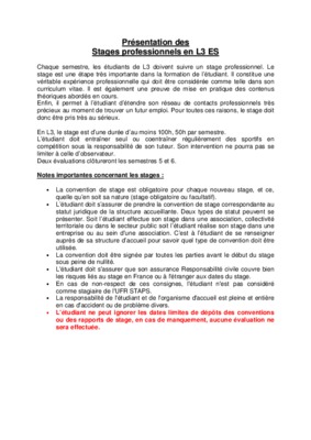 rapport de stage education et motricite staps Book