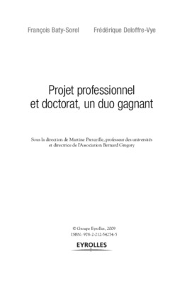 projet de doctorat Book