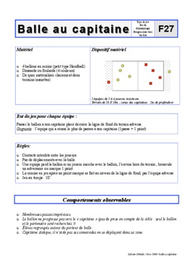 balle au capitaine Book