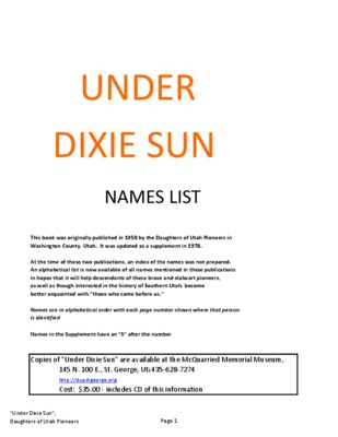dixie Book