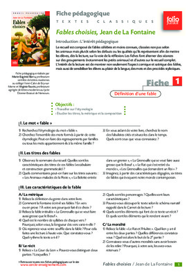 preface aux fables choisies Book