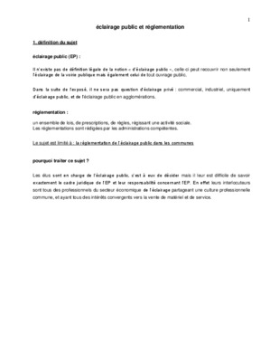 reglementation d_energie electrique eclairage public Book