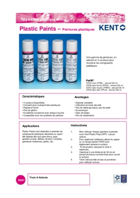 gamme essai en plastique Book