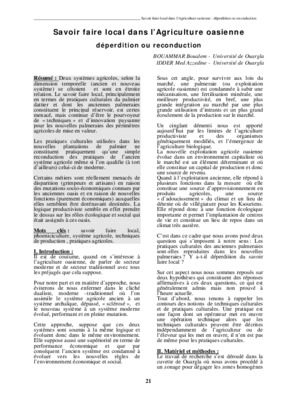 agriculture oasienne Book