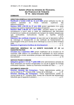 officiel n 74 du ministere des finances statut Book