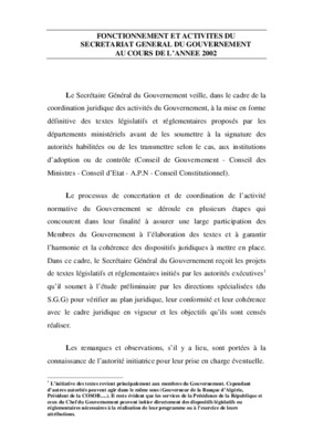 fonctionnement du gouvernement Book