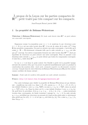 les parties compactes Book