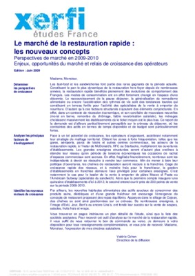 les concepts de production restauration Book