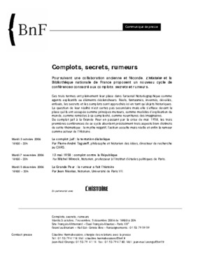 cas de complots Book