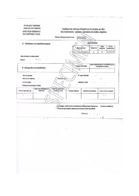 certificat de retenue d_impot sur le revenu ou d_impot sur les societes Book