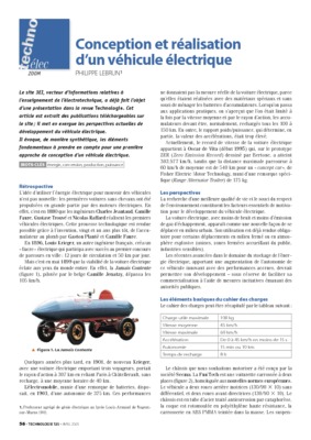 la realisation d_un vehicule solaire electrique Book