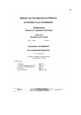 bts mai epreuve u42 Book