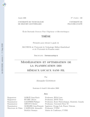 modelisation et optimisation des reseaux Book