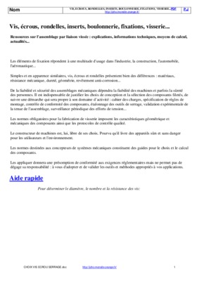 effort vis ecrou Book
