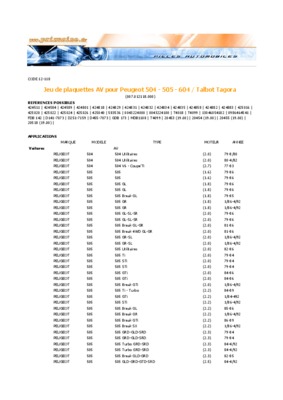 depannage moteur 505 peugeot essance Book